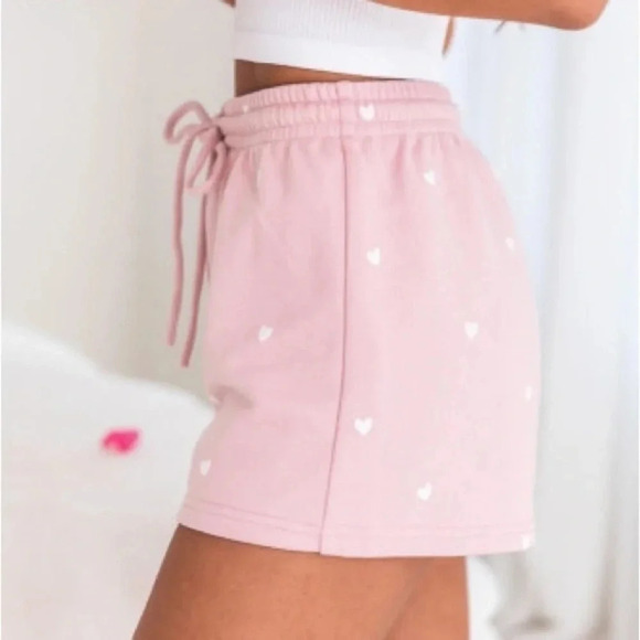 Pink Heart Print Women's Sleep ShortsNWOT - Picture 4 of 6